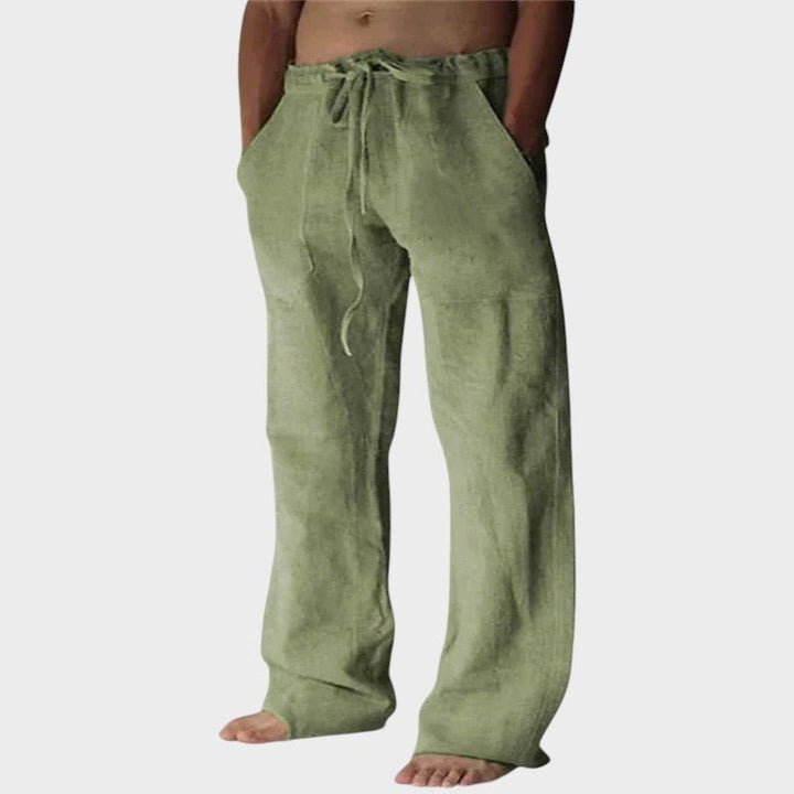 Theodore Relaxed Fit Trousers with Velcro Fastening