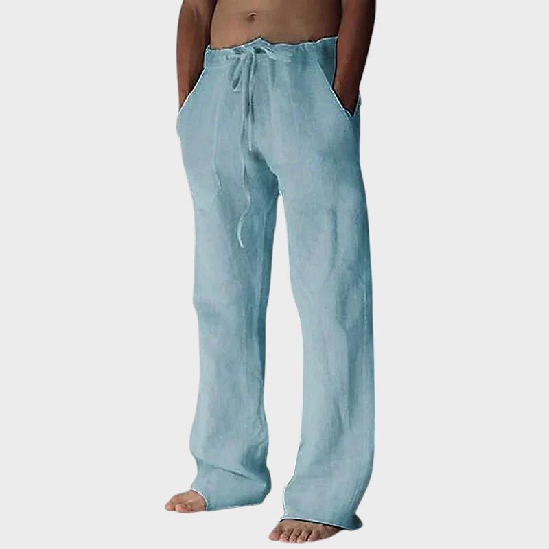 Theodore Relaxed Fit Trousers with Velcro Fastening
