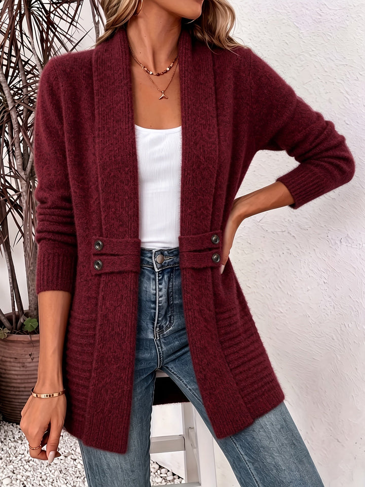 AUBREY | Cardigan da Donna con Apertura Frontale e Vita Cucita