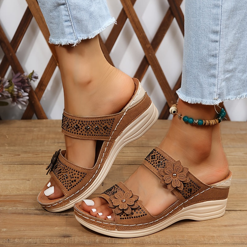 Charlotte | Bequeme Keilsandalen