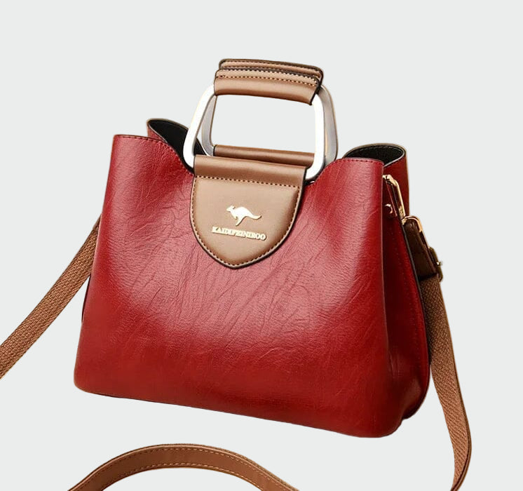 Harriet - Two-Tone Faux Leather Handbag