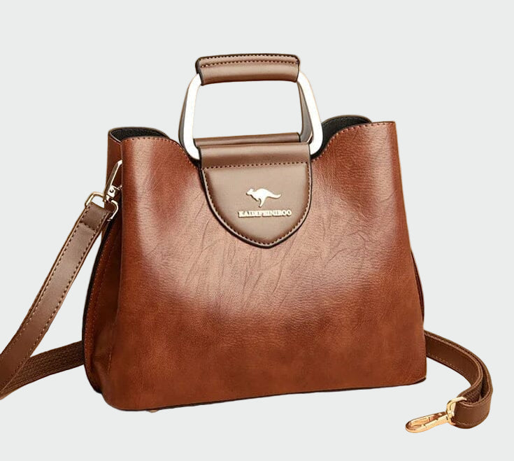 Harriet - Two-Tone Faux Leather Handbag