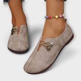 Brooke - Faux Suede Loafers
