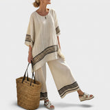 Noémia - Elegant Linen and Bamboo Set