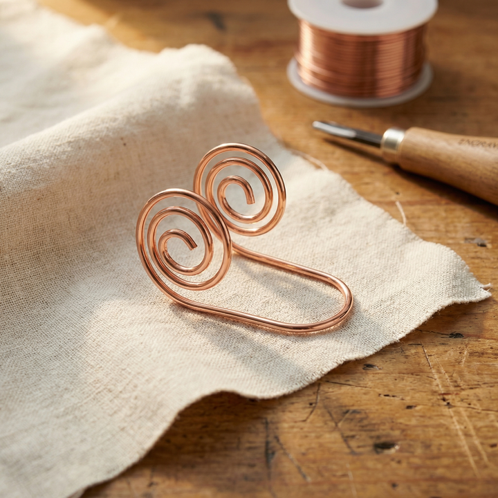 Flusso Fatta a Mano Spirale in Rame