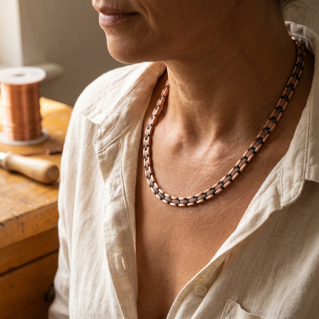 Collana in Rame con Finitura Opaca