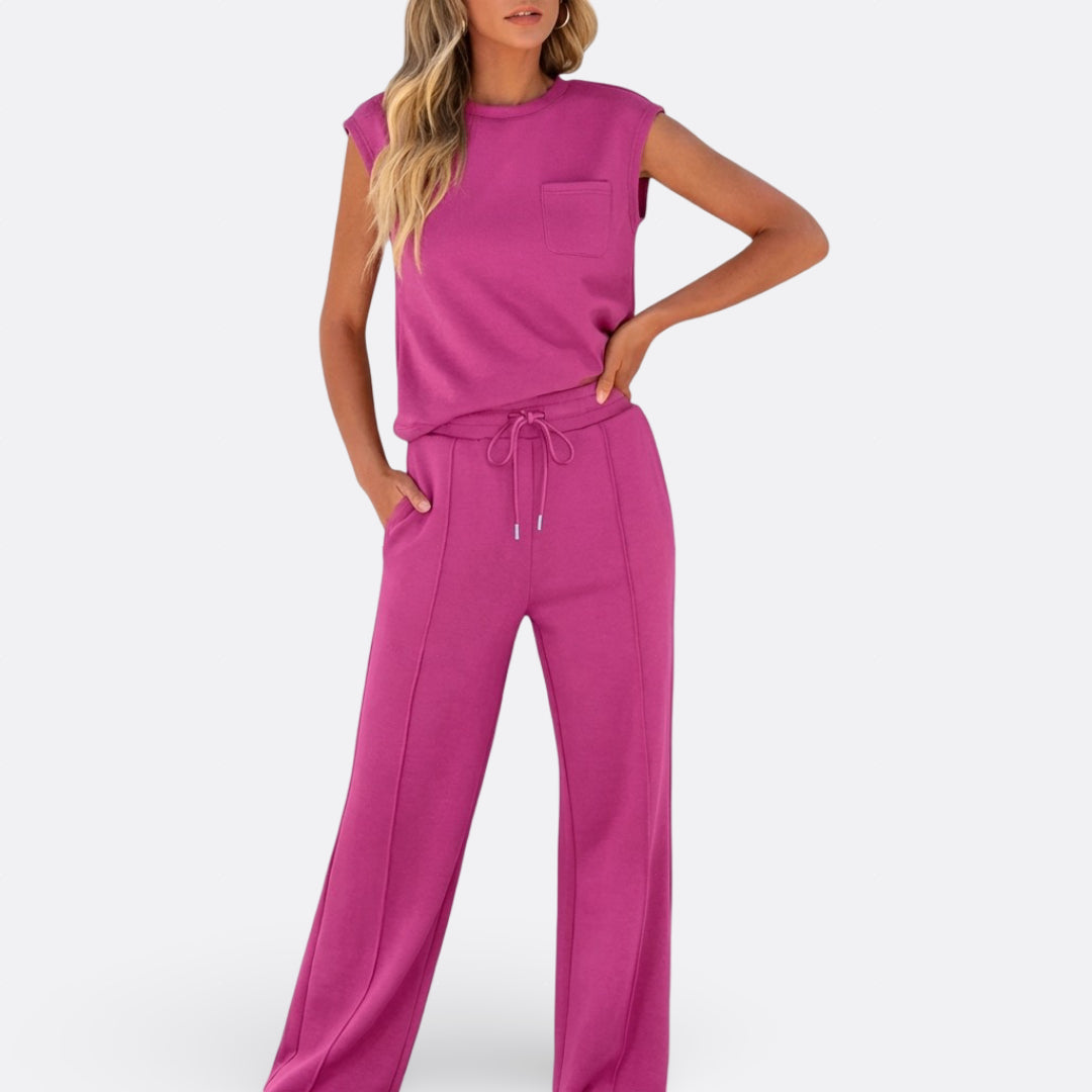 Íris - Set Casual aus weichem Lounge-Stoff