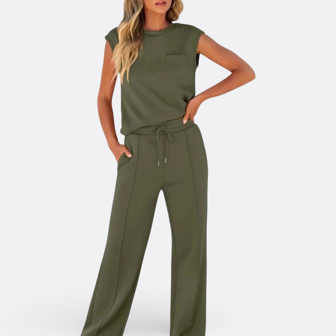 Íris - Set Casual aus weichem Lounge-Stoff