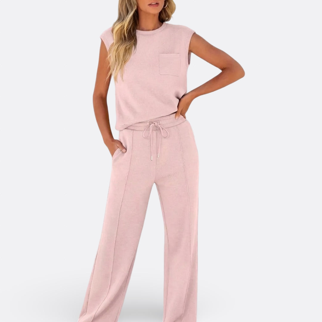 Íris - Set Casual aus weichem Lounge-Stoff