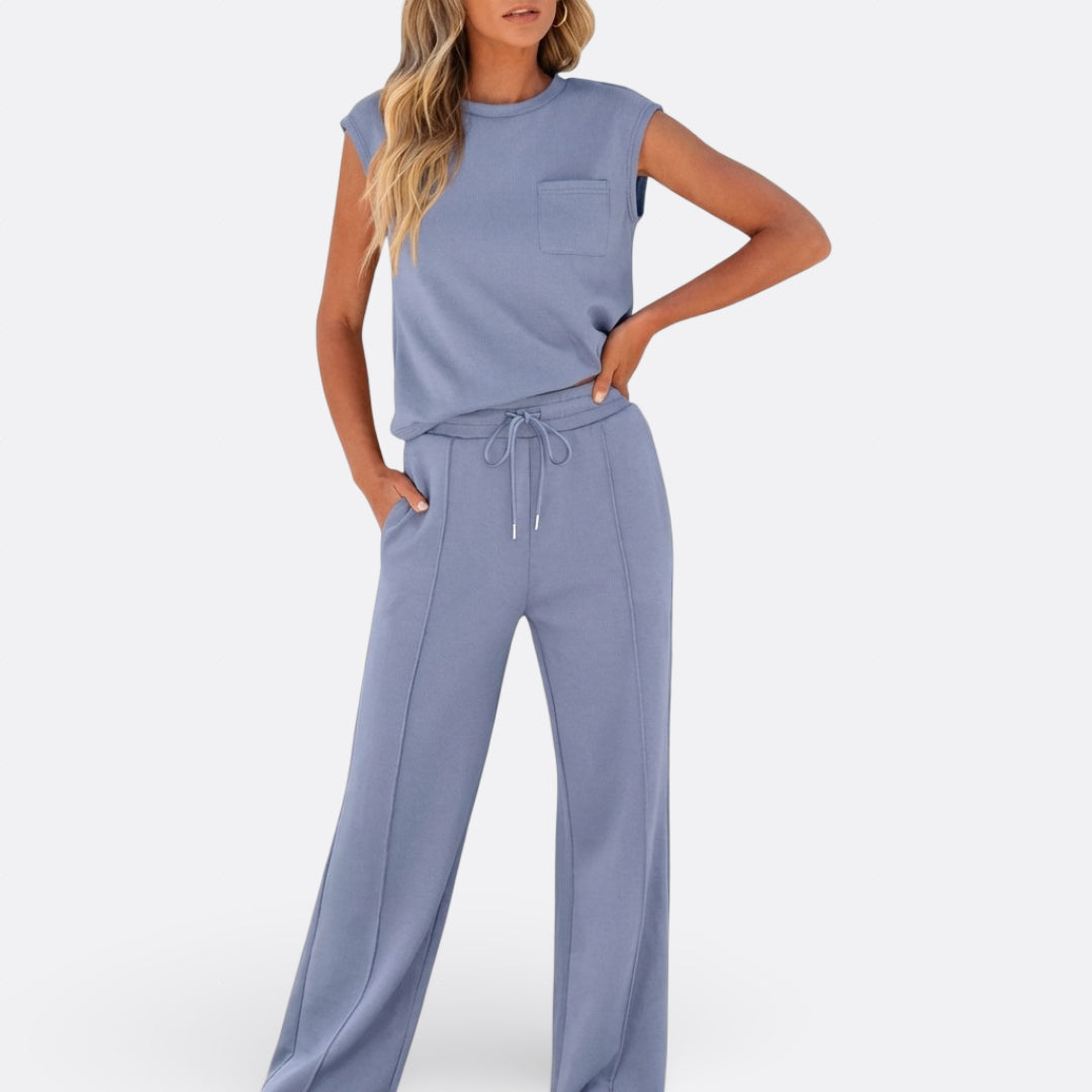 Íris - Set Casual aus weichem Lounge-Stoff