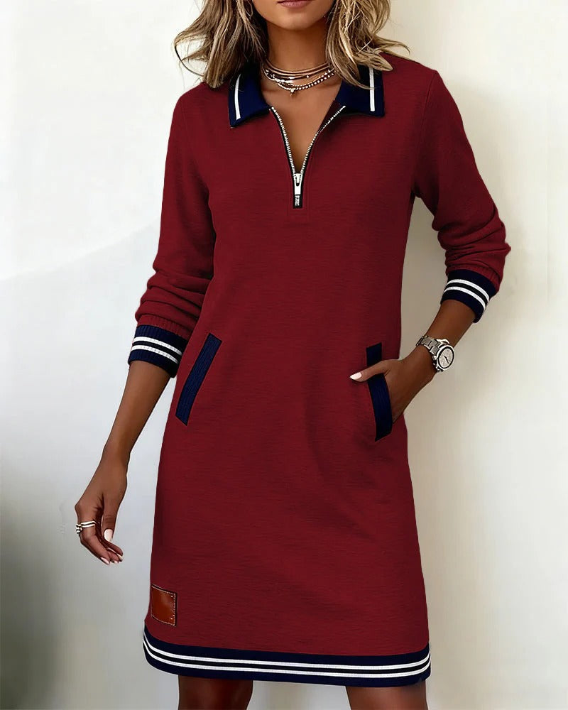 Catalina | Long-Sleeve Cotton Dress