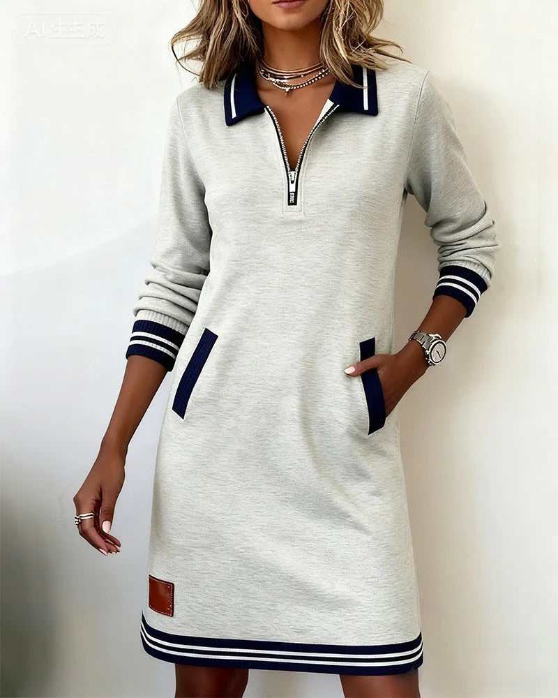 Catalina | Long-Sleeve Cotton Dress