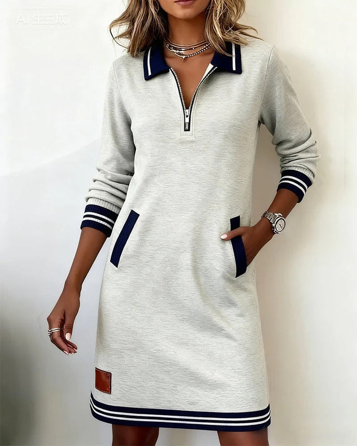 Catalina | Long-Sleeve Cotton Dress
