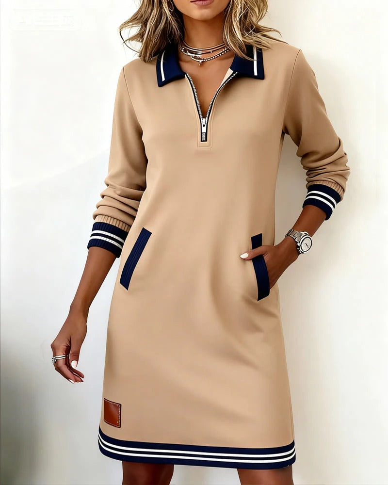 Catalina | Long-Sleeve Cotton Dress