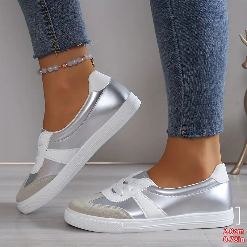 Daisy - Faux Leather Orthopedic Sneakers
