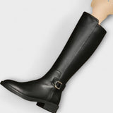 Grace - Women's Knee-High Faux Leather Boots