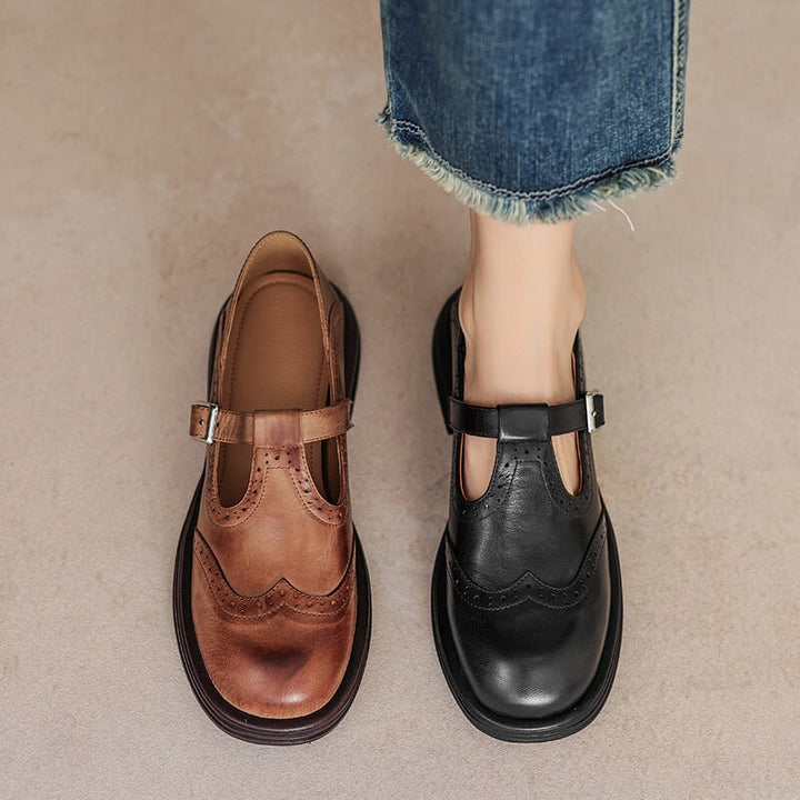 Sophie - Premium Faux Leather Mary Janes