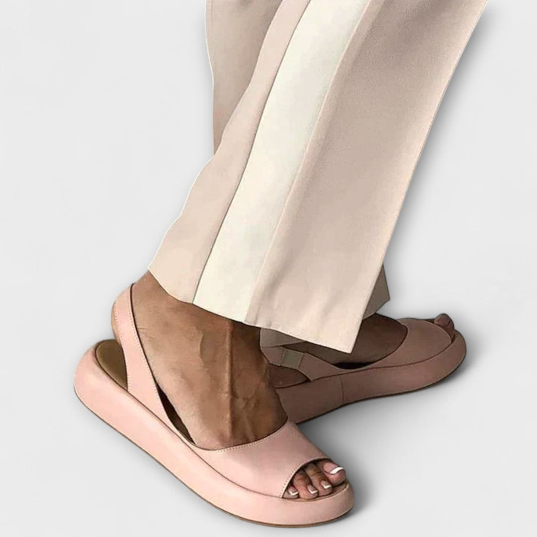 Edeltrud - Rose Block Heeled Sandals