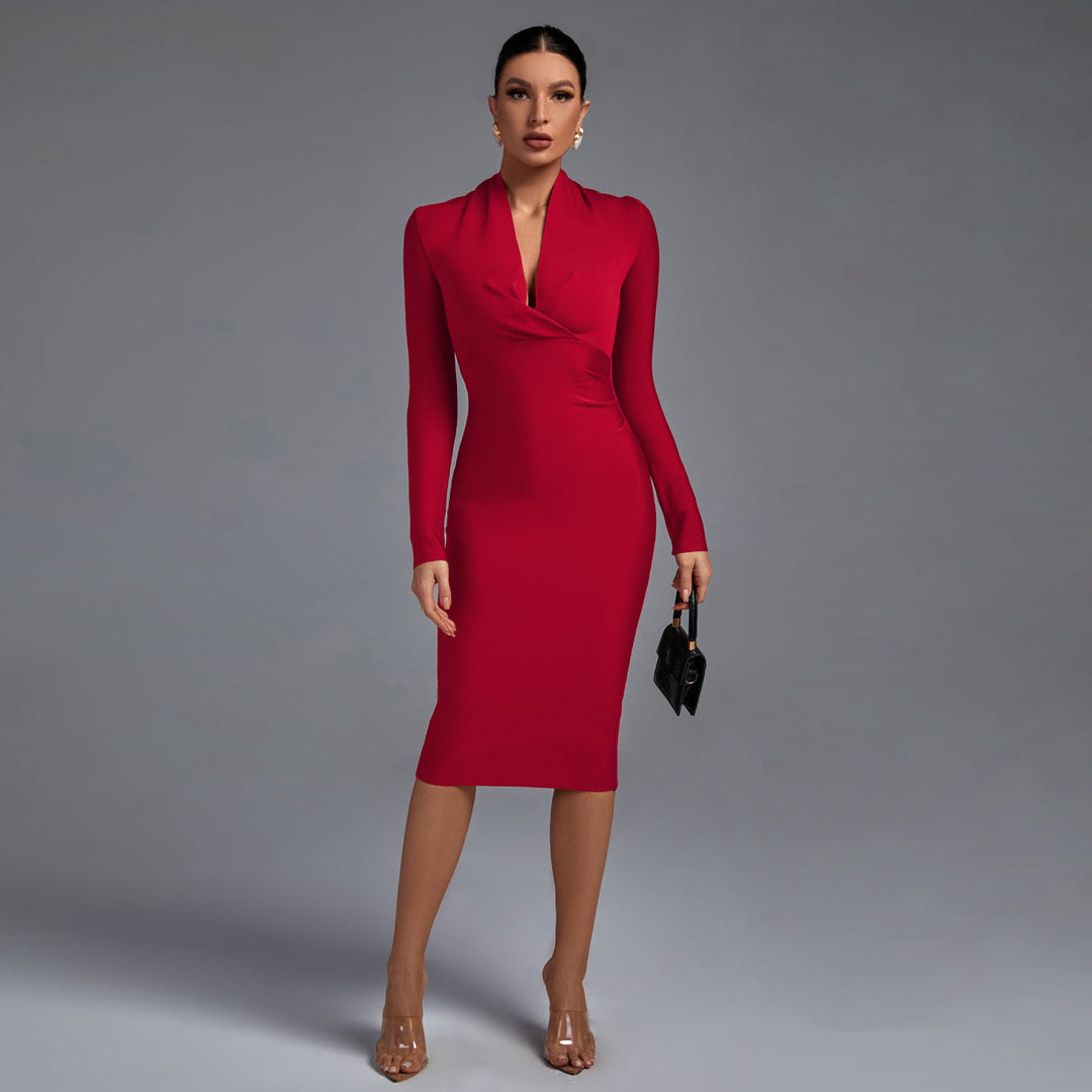 Ariana - Long-Sleeve Evening Dress